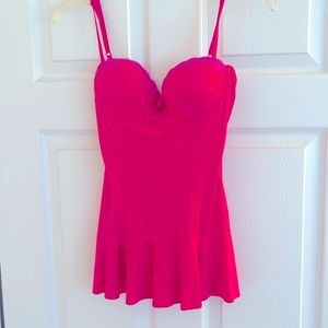 Victorias Secret Hot Pink Lingerie Corset